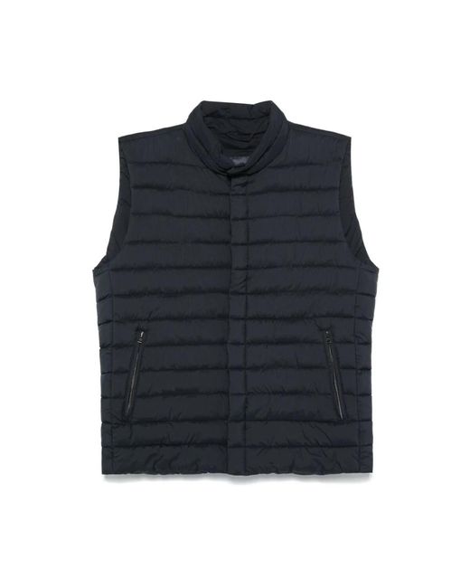 Herno Jassen ,Blauw ,Middernachtblauw Gewatteerd Gilet in het Blue voor heren