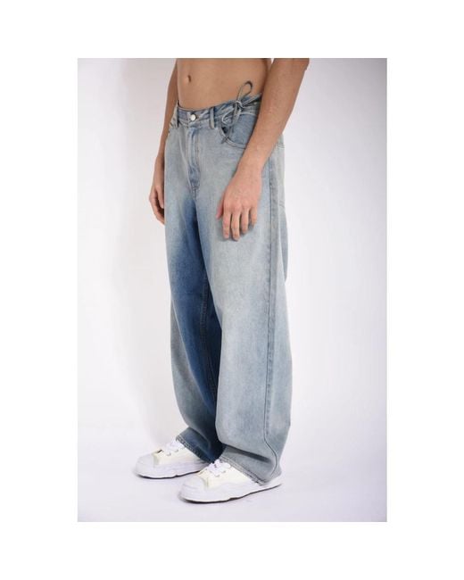New Amsterdam Surf Association Blue Loose Fit Jeans for men