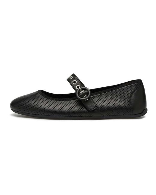 Candice Cooper Black Ballerina Shoes