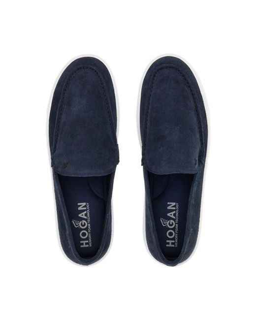 Hogan Blue Loafers for men