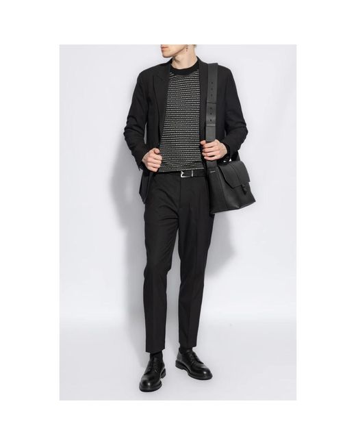 Knitwear > round-neck knitwear Emporio Armani pour homme en coloris Black