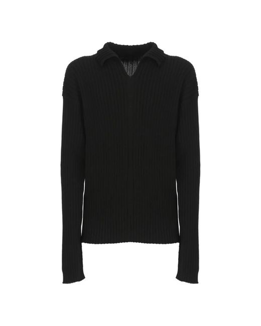 Rick Owens Schwarzer baumwollpullover in Black für Herren