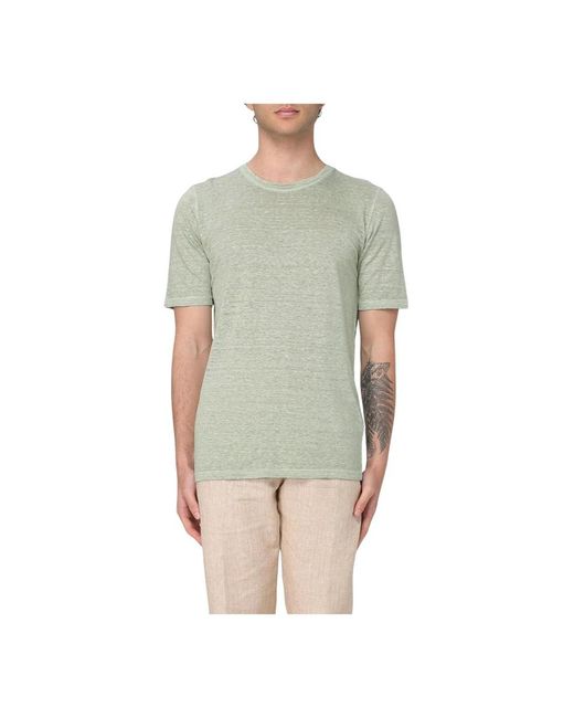 T-Shirts 120% Lino de hombre de color Green