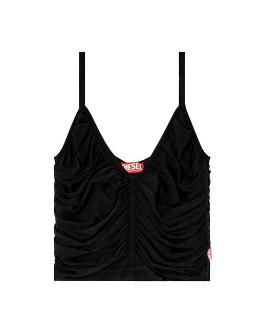 DIESEL Black Sleeveless Tops