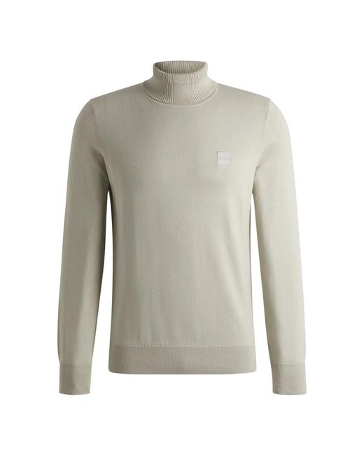 Boss Akiro Turtleneck in het Gray voor heren