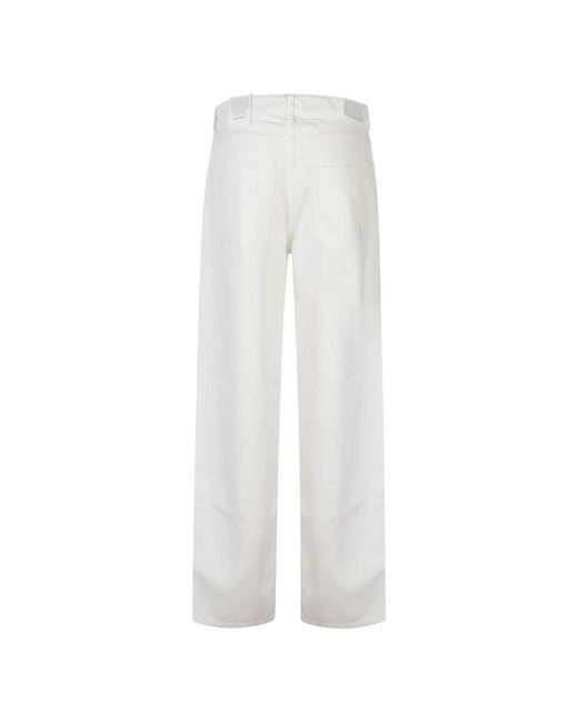 ICON DENIM White Straight Jeans