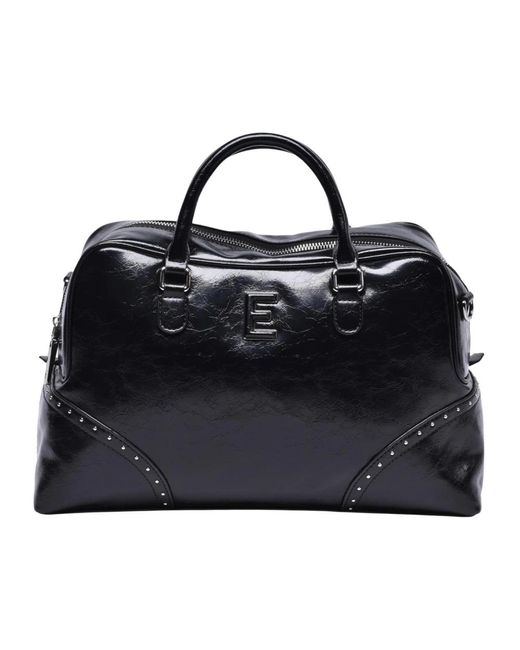 Ermanno Scervino Bowling Sole Handtas Met Ritssluiting in het Black