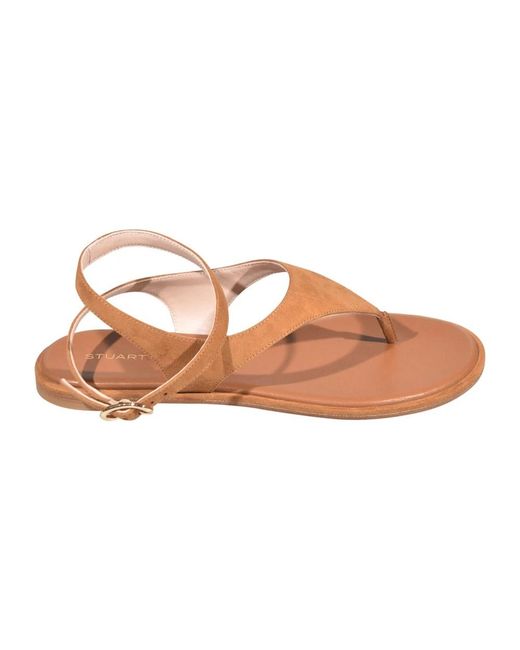 Flat Sandals di Stuart Weitzman in Pink