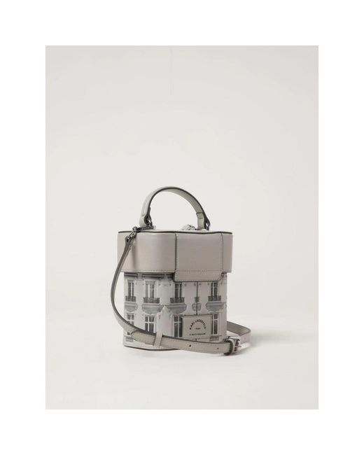 Karl Lagerfeld Gray Handbags