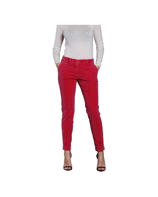 Mason's Broeken ,Roze ,Katoen Chino's in het Red