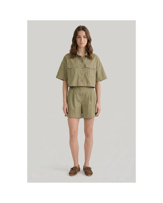 Weekend by Maxmara Green Casual Shorts