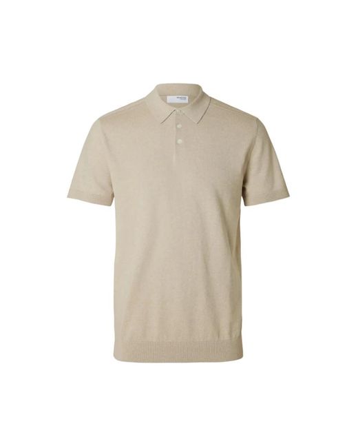 Polo Shirts SELECTED pour homme en coloris Natural