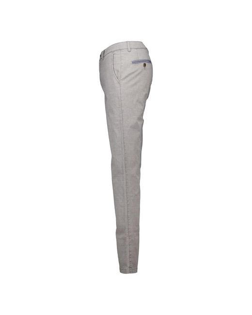 Com4 Broeken ,Grijs ,Katoen Moderne Chino in het Gray voor heren