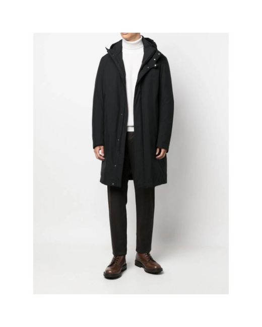 Herno Jassen ,Zwart ,Zwarte Donsparka Met Gore-Tex in het Black voor heren