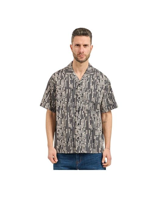 Karl Lagerfeld Gray Short Sleeve Shirts for men