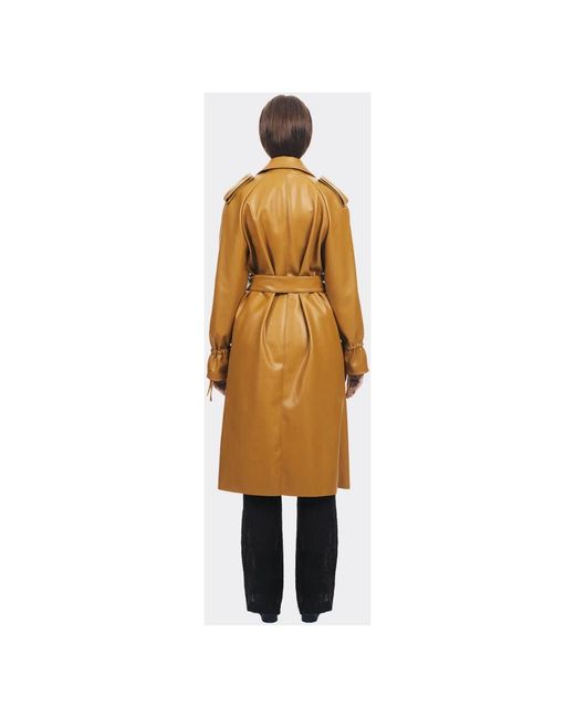 THEMOIRÈ Brown Stylischer vegan trench coat