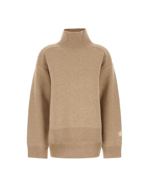 Turtlenecks Tory Burch de color Natural