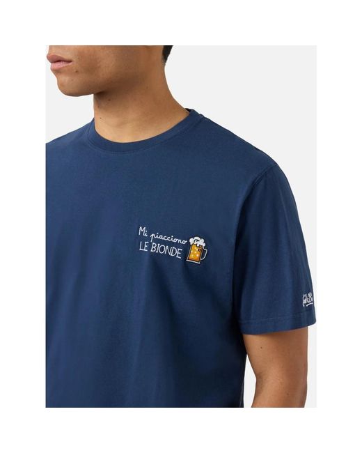 Mc2 Saint Barth Blue T-Shirts for men