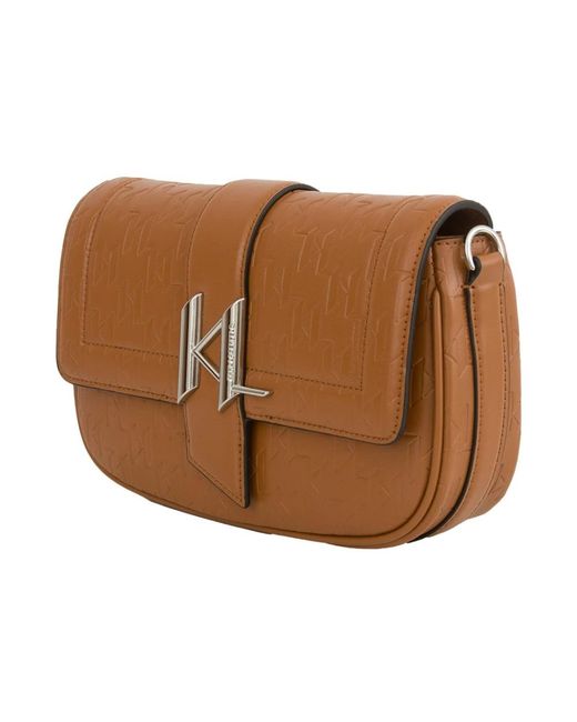 Karl Lagerfeld Brown Cross Body Bags