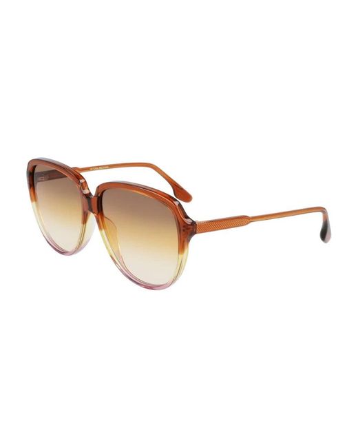 Victoria Beckham Brown Runde acetat sonnenbrille