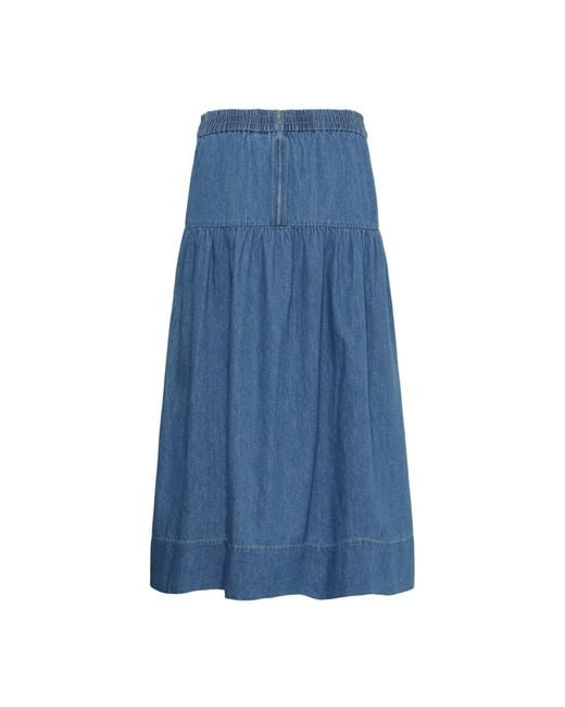 Part Two Blue Denim Skirts