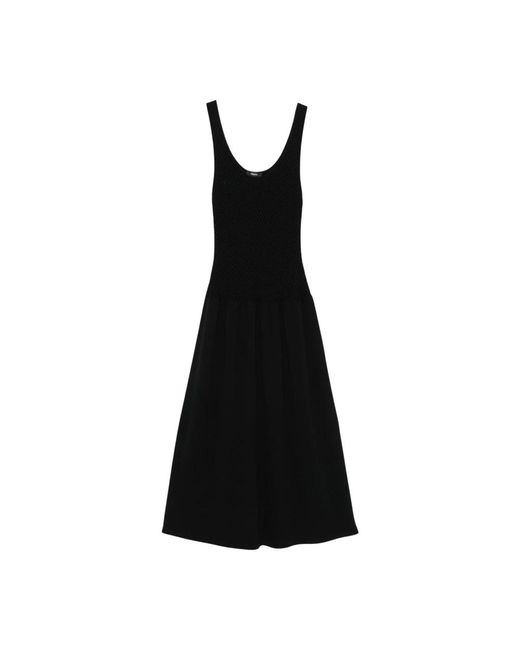 Theory Black Midi Dresses