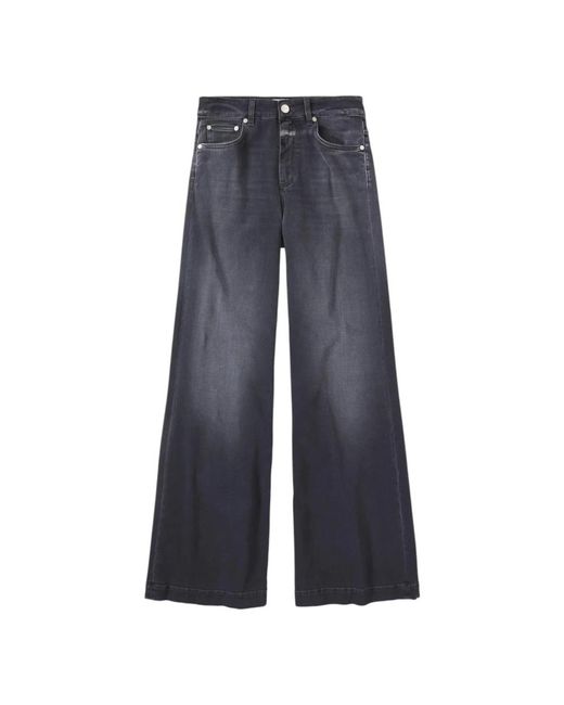 Closed Blue High-Waisted Wide Leg Graue Jeans