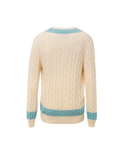 Gran Sasso Green V-Neck Knitwear for men