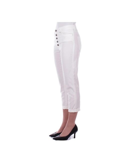 Dondup Pink Cropped Trousers