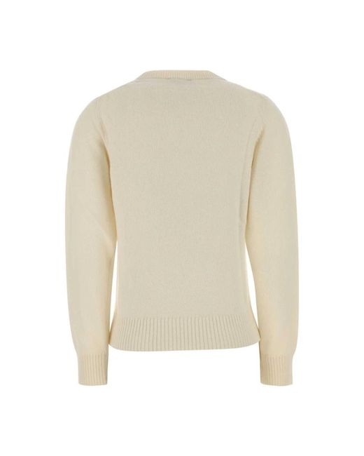 Ganni Pink Round-Neck Knitwear