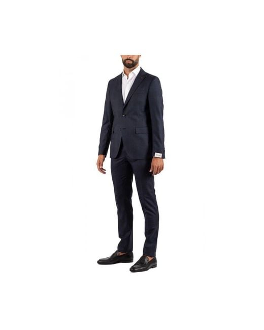 Single Breasted Suits Paoloni pour homme en coloris Blue