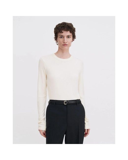 Filippa K Tops ,Wit ,Soft Rib Tee in het White