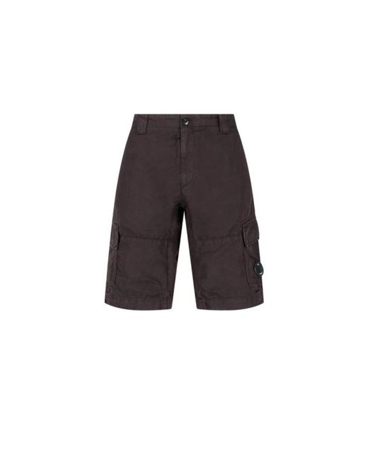 C P Company Gray Casual Shorts for men