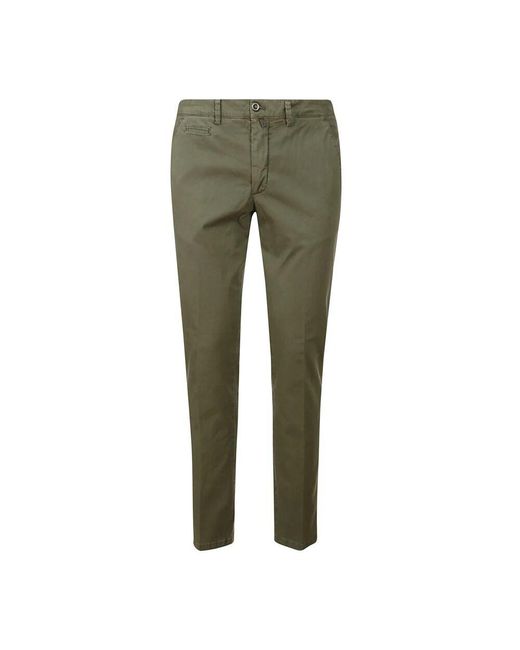 hindustrie Grüne Baumwollhose Mit Taschen in Green für Herren
