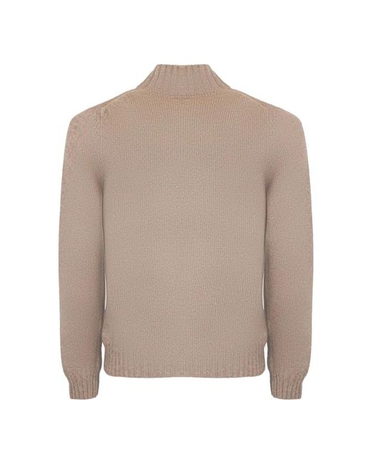 Fedeli Brown Turtlenecks for men