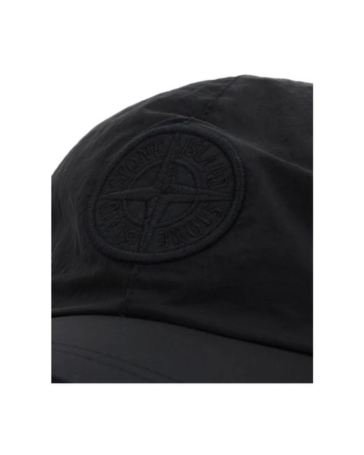 Stone Island Black Caps for men