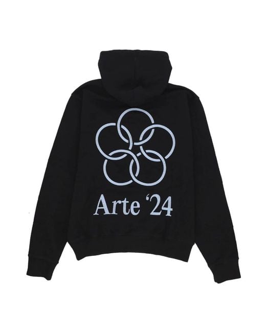 Arte' Black Hoodies for men