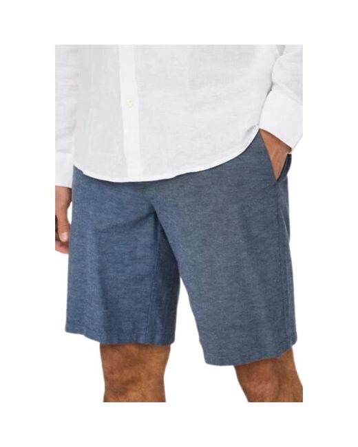 Only & Sons Stylische bermuda-shorts für männer in Blue für Herren