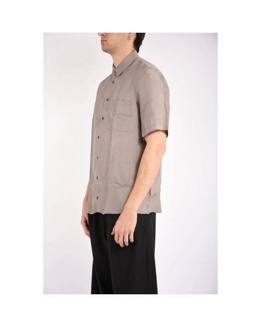 Patrizia Pepe Gray Short Sleeve Shirts for men