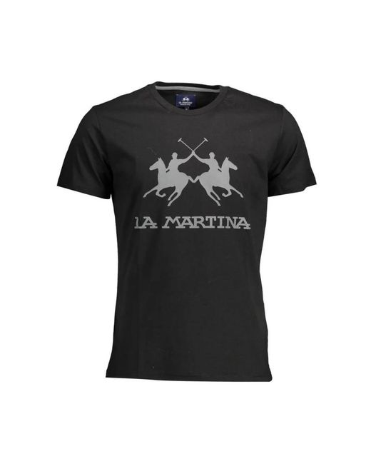La Martina Black T-Shirts for men