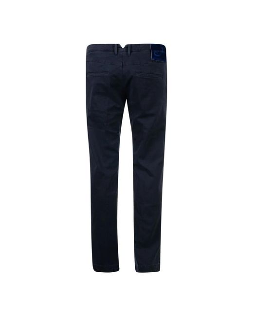 Jacob Cohen Blue Straight Trousers for men