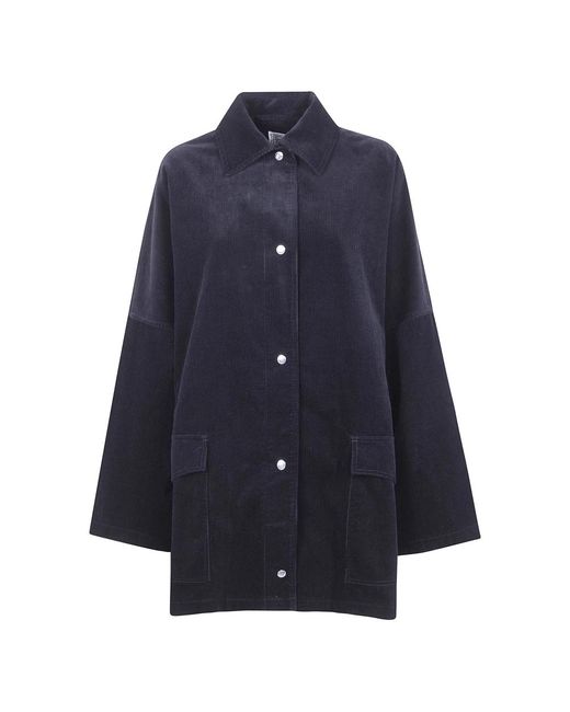 Totême Blue Single-Breasted Coats