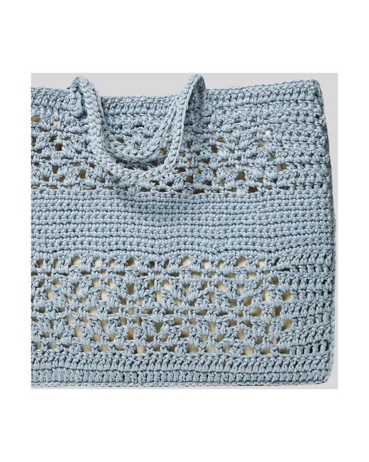 Twin Set Blue Tote bags