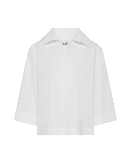 Niu White Polo Shirts