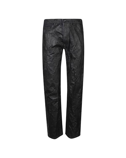 MM6 by Maison Margiela Gray Straight Trousers for men