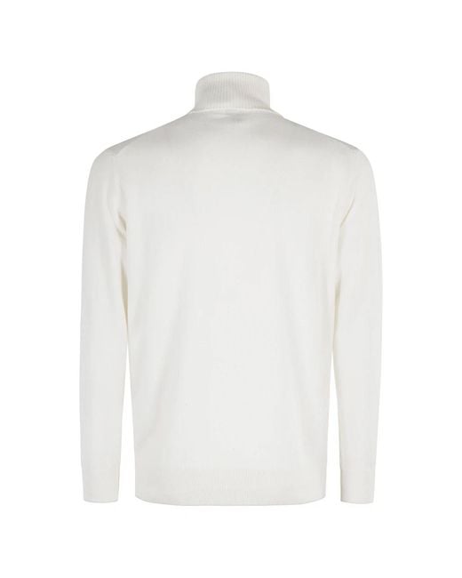 Eleventy White Turtlenecks for men