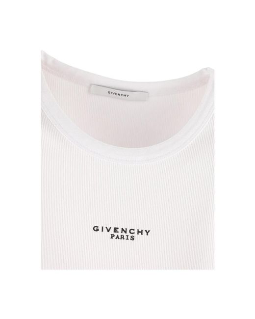 Givenchy White Sleeveless Tops