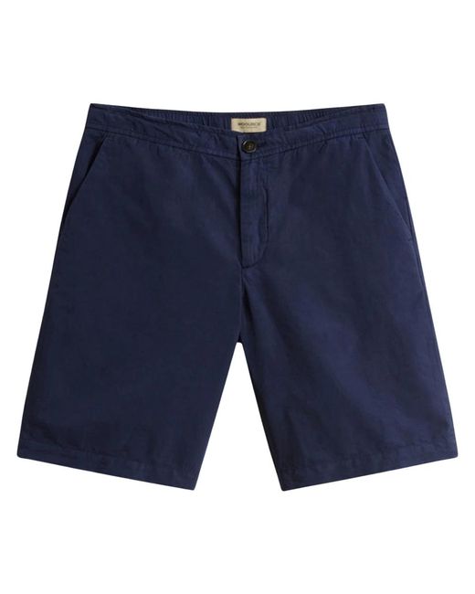 Woolrich Leinenmischung Shorts in Blue für Herren