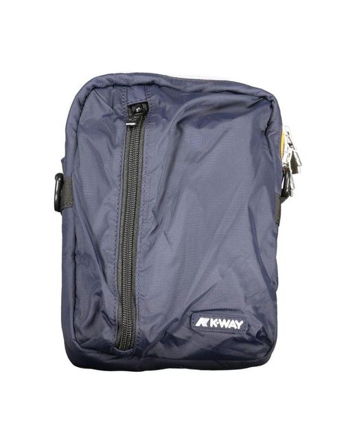 K-Way Blaue schultertasche mit verstellbarem gurt in Blue für Herren