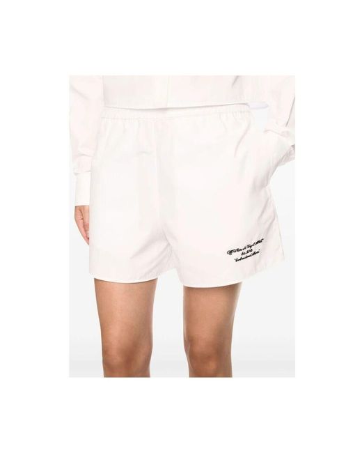 Short Shorts Off-White c/o Virgil Abloh de color White